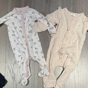 Ralph Lauren and gap Girl Footed Pajamas Set